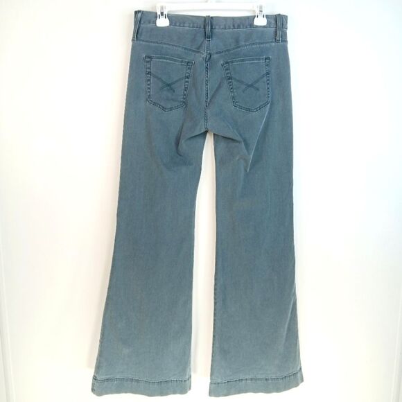 GAP 1969 Women’s Blue High Rise Trouser Jeans Size 30/10 Wide Leg Flare - Picture 3 of 11